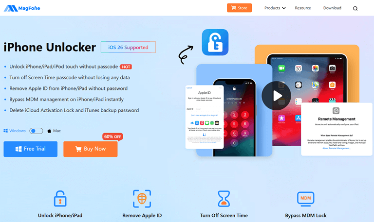 MagFone iPhone Unlocker