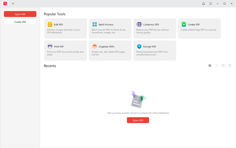 JOPDF Main UI