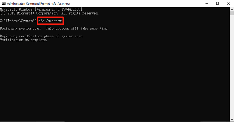 Run an SFC scan