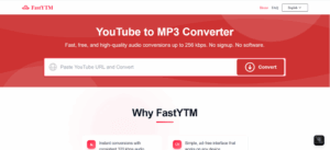 FastYTM Free YouTube to MP3 Converter for High-Quality Audio