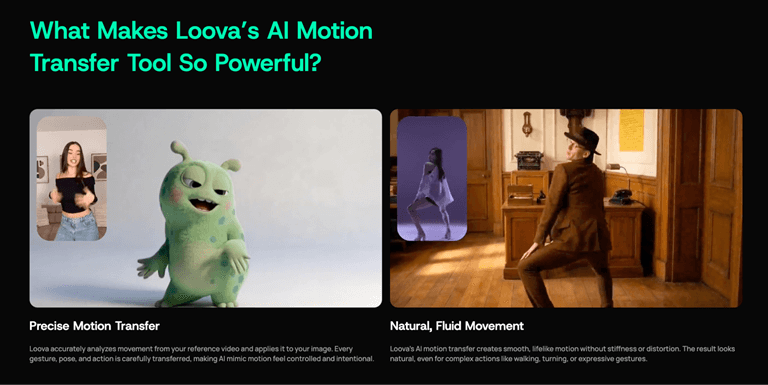 Loova mimic motion