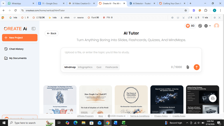 Enter Your Topic or Materials Clearly