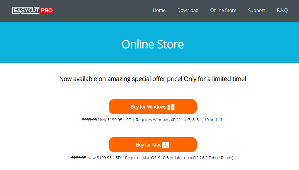EasyCut Pro Pricing