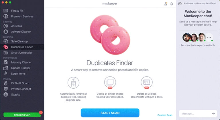 MacKeeper Duplicates Finder