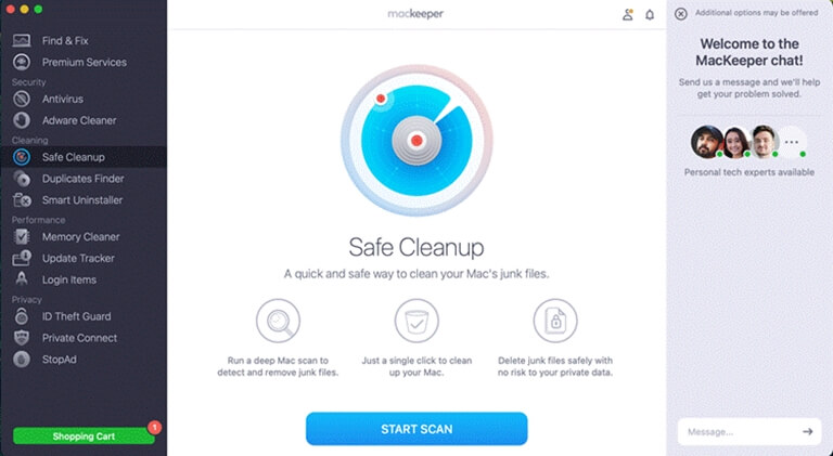MacKeeper Safe CleanUp