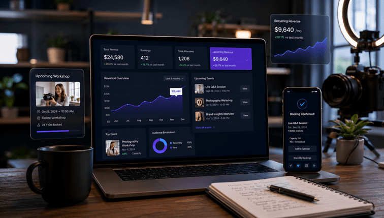 How Creators are Building Scalable Income Streams with Event Booking Platforms