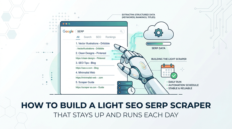 How to Build a Light SEO SERP Scraper That Stays Up and Runs Each Day