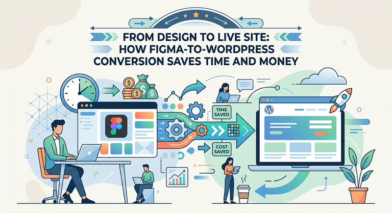 From Design to Live Site How Figma-to-WordPress Conversion Saves Time and Money