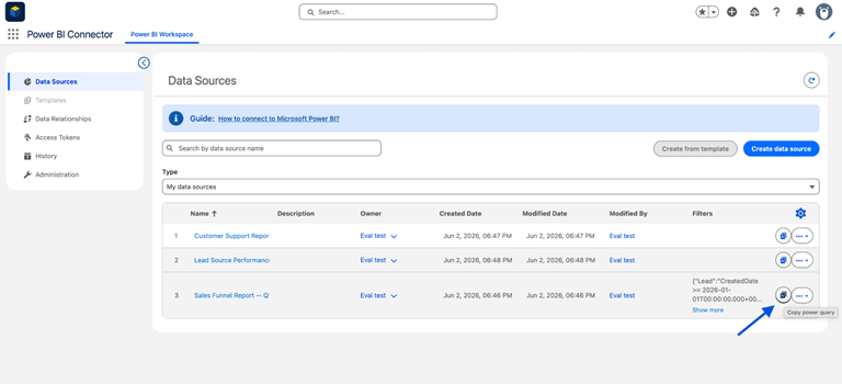 Copy the Power Query Script