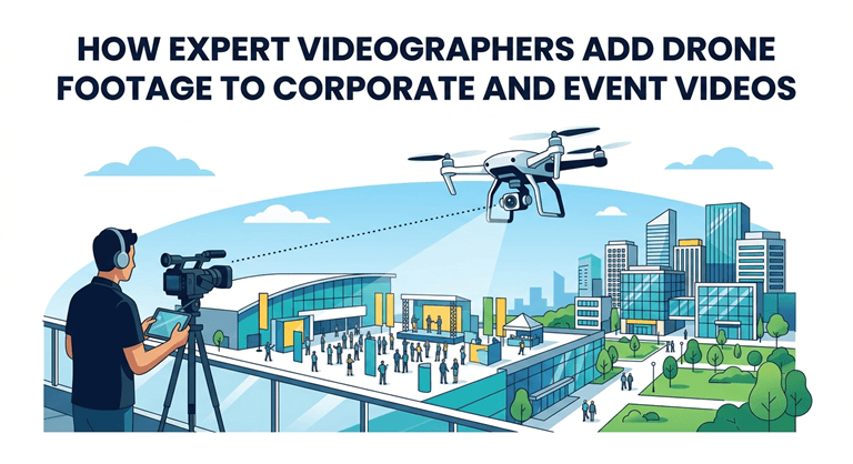 How Expert Videographers Add Drone Footage to Corporate and Event Videos