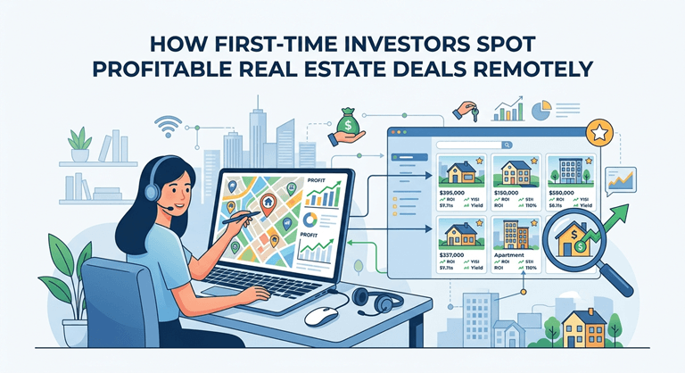 How First-Time Investors Spot Profitable Real Estate Deals Remotely