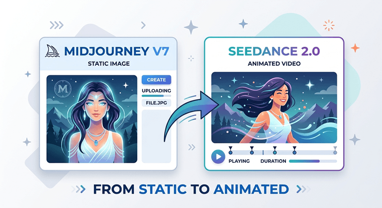How to Animate Your Midjourney V7 Images With Seedance 2.0