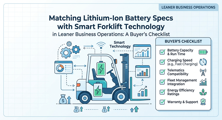 Matching Lithium-Ion Battery Specs with Smart Forklift Technology in Leaner Business Operations A Buyer’s Checklist