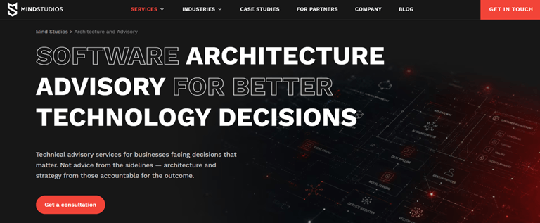 Mind Studios — Best for Architecture Advisory That Carries Through to Delivery