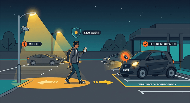 Parking Lot Safety for Solo Travelers and Late-Night Returns