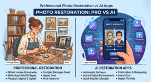 Professional Photo Restoration vs AI Apps Which Should You Choose