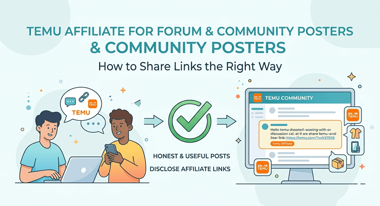 Temu Affiliate for Forum and Community Posters How to Share Links the Right Way