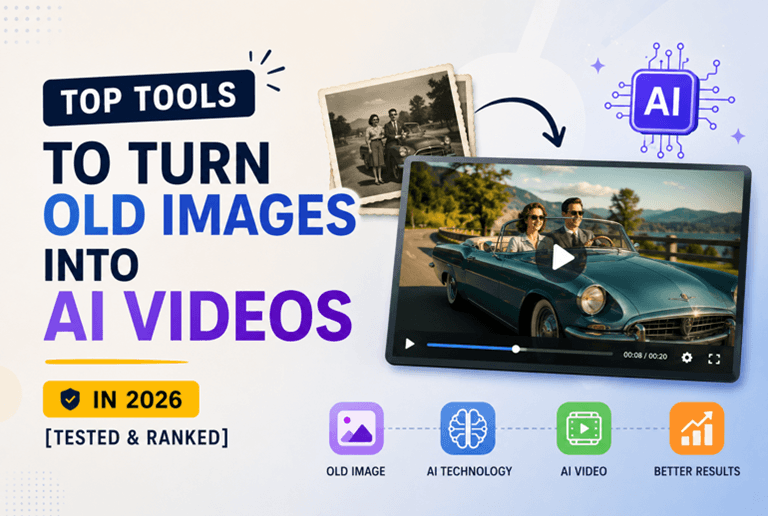 Top Tools To Turn Old Images Into AI Videos In 2026 [Tested & Ranked]
