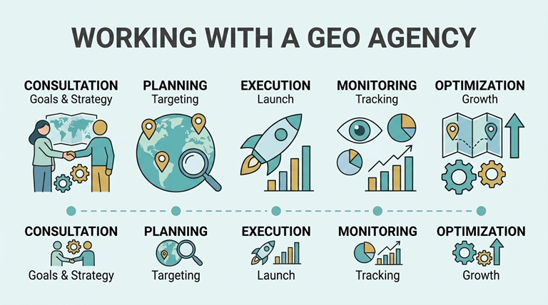 What to Expect When Working With a GEO Agency