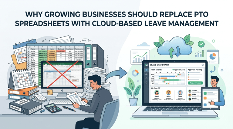 Why Growing Businesses Should Replace PTO Spreadsheets With Cloud-Based Leave Management