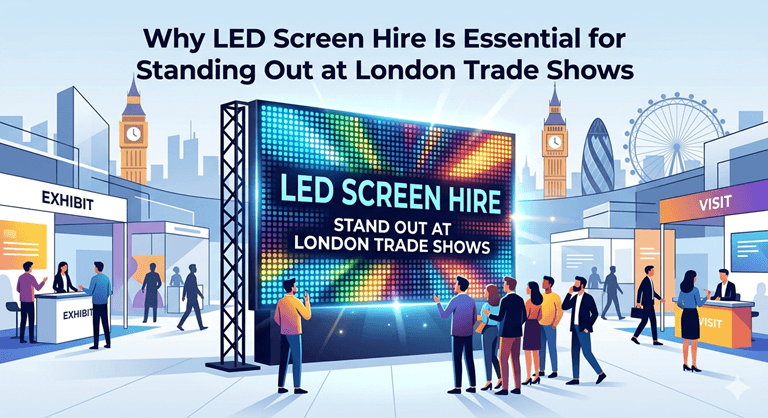Why LED Screen Hire Is Essential for Standing Out at London Trade Shows