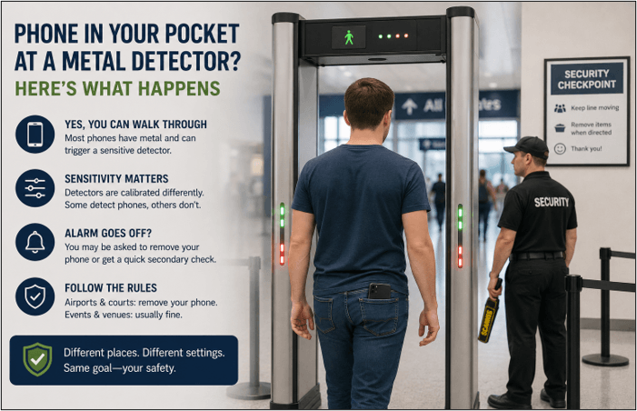 Can You Walk Through a Metal Detector with a Phone in Your Pocket