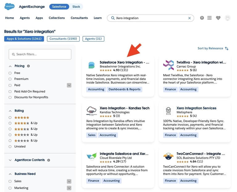 Finding the Right Xero Integration with Salesforce Solution