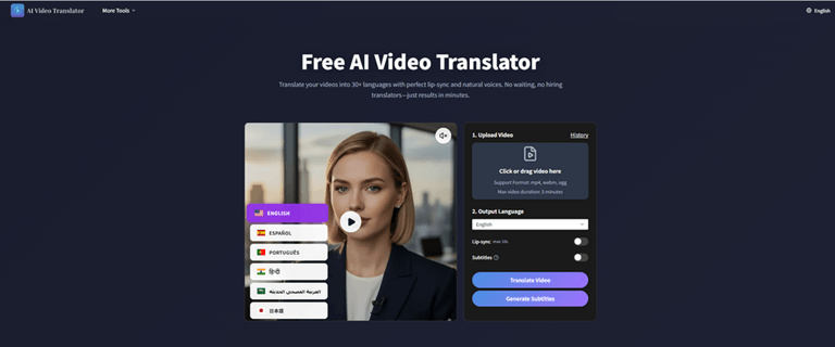 Free AI Video Translator