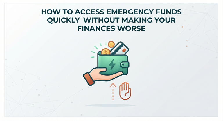 How to Access Emergency Funds Quickly Without Making Your Finances Worse