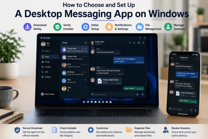 How to Choose and Set Up a Desktop Messaging App on Windows Safely