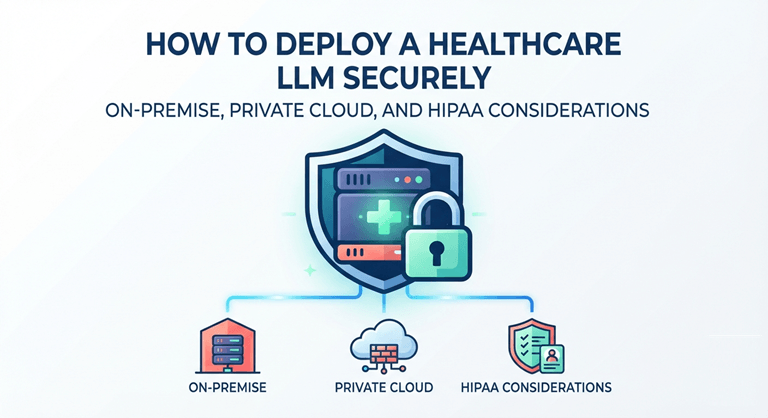 How to Deploy a Healthcare LLM Securely On-Premise, Private Cloud, and HIPAA Considerations