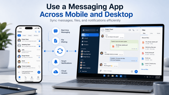 How to Use a Messaging App Across Mobile and Desktop More Efficiently