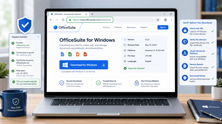 How to Verify an Office Software Website Before Downloading on Windows
