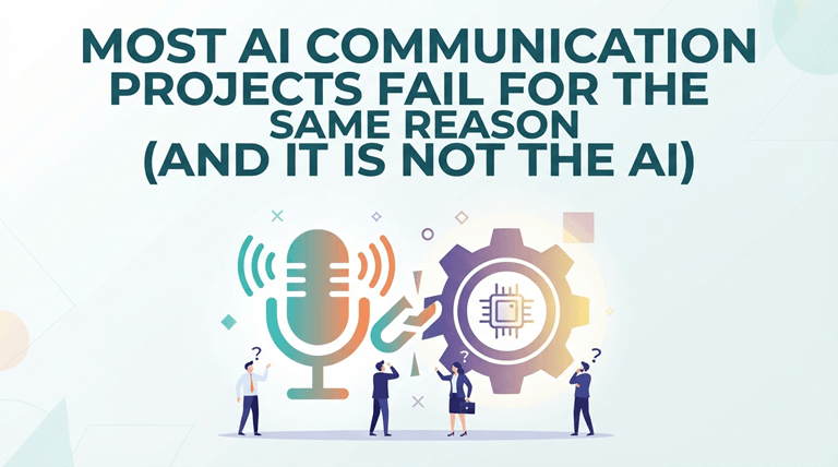 Most AI Communication Projects Fail for the Same Reason (And It Is Not the AI)