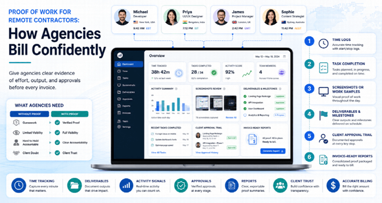 Proof of Work for Remote Contractors How Agencies Bill Confidently