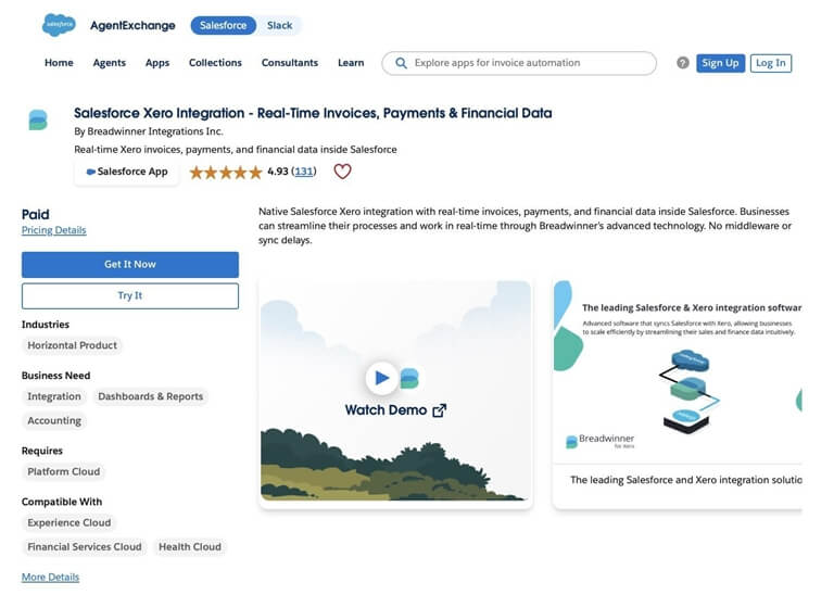 Salesforce Xero Integration by Breadwinner on AppExchange