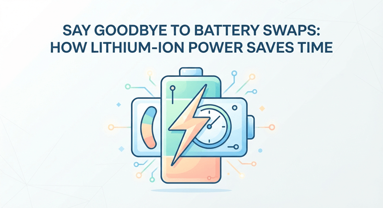 Say Goodbye to Battery Swaps How Lithium-Ion Power Saves Time