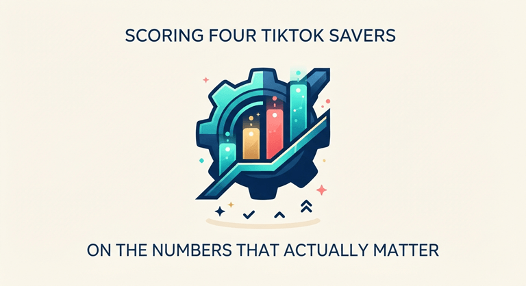 Scoring four TikTok savers on the numbers that actually matter