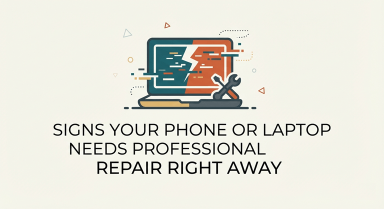 Signs Your Phone or Laptop Needs Professional Repair Right Away
