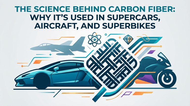 The Science Behind Carbon Fiber Why It’s Used in Supercars, Aircraft, and Superbikes