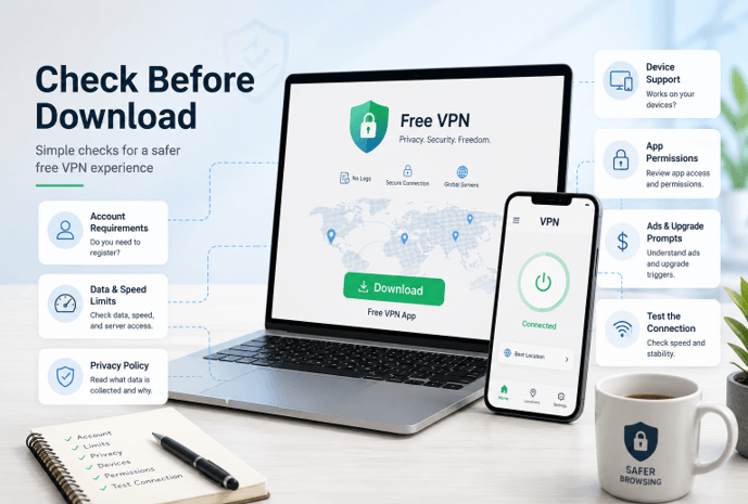 What to Look for Before Downloading a Free VPN App