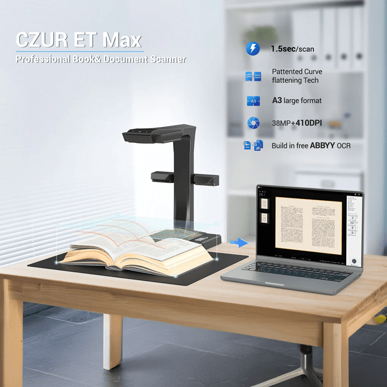 What's the CZUR ET Max Book Scanner