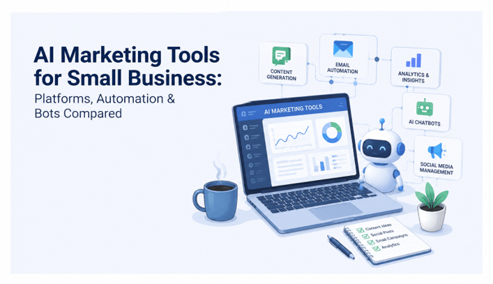 AI Marketing Tools for Small Business Platforms, Automation & Bots Compared