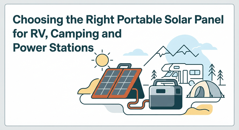 Choosing the Right Portable Solar Panel for RV, Camping and Portable Power Stations