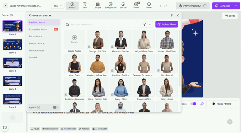 Customize Visual Elements and Avatar Presentation 