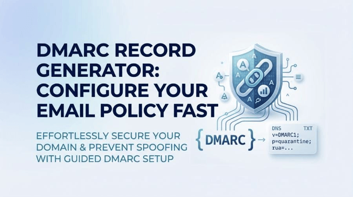 DMARC Record Generator Configure Your Email Policy Fast