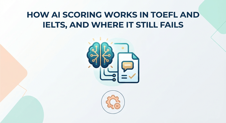 How AI Scoring Works in TOEFL and IELTS, and Where It Still Fails
