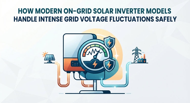 How Modern On-grid Solar Inverter Models Handle Intense Grid Voltage Fluctuations Safely