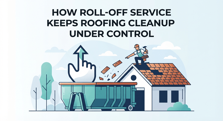 How Roll-Off Service Keeps Roofing Cleanup Under Control