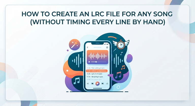 How to Create an LRC File for Any Song (Without Timing Every Line by Hand)